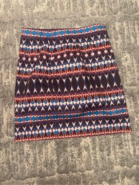 J. Crew Geometric Print Pencil Skirt